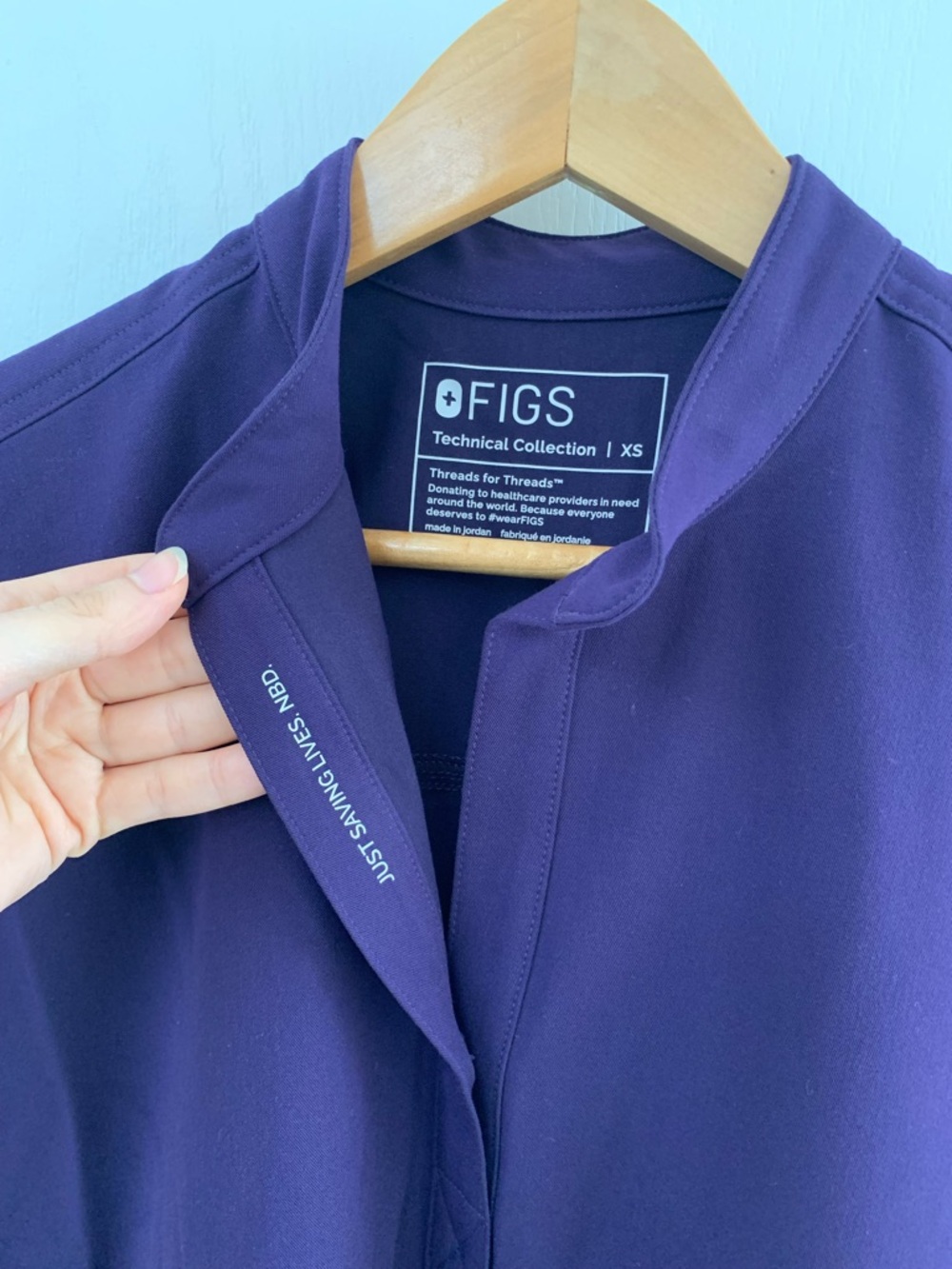 FIGS PURPLE JAM RAFAELA OVERSIZED TOP - Picture 11 of 14